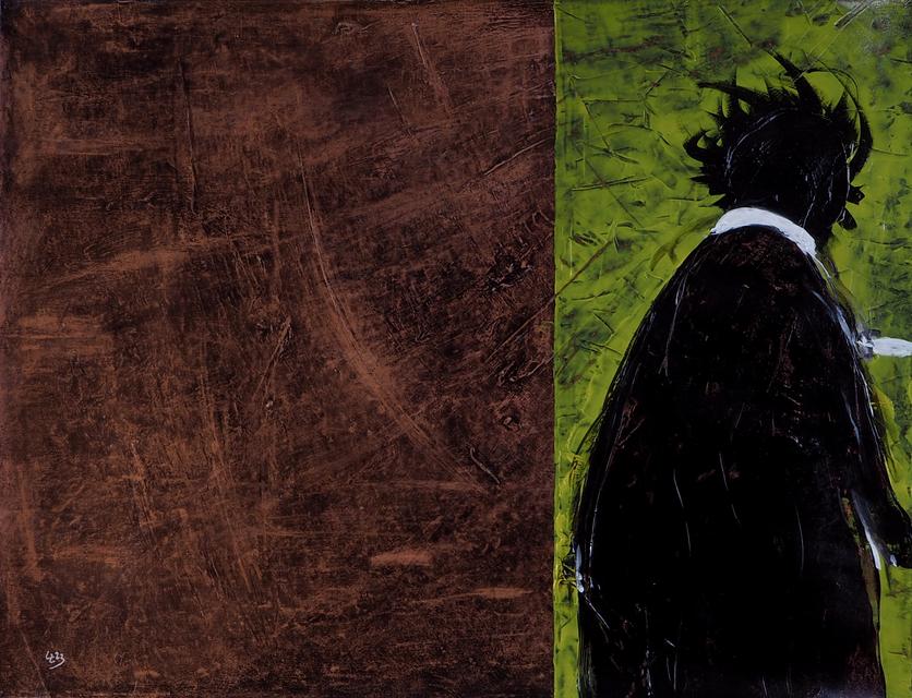 Wagner geht - 2023 | 50x65cm | acrylic on paper